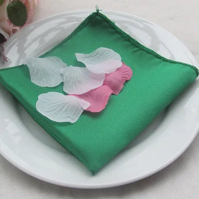 40cm*40cm 1pc dusty pink burgundy green blue gold navy silver grey black white red lilac satin table napkin