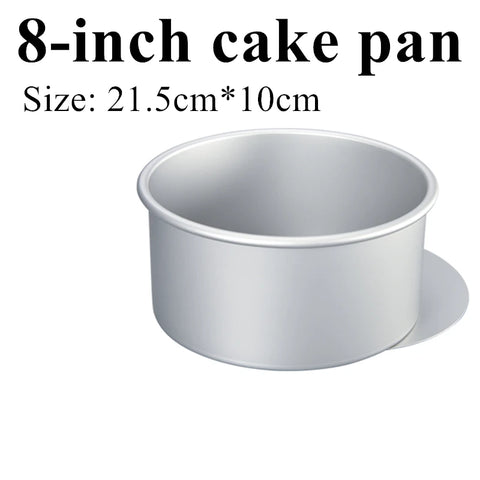 1 Piece Round Cake Pan with Removable Bottom, Cheesecake  Chiffon  Mold Baking Mould Anodized Aluminum 10cm Deep baking pan