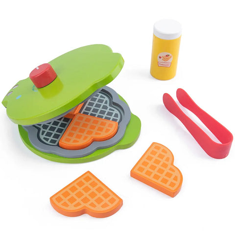 Pretend Kitchen Wooden Baking Toy Simulation Coffee Machine Toaster Food Mixer For Baby Early Education