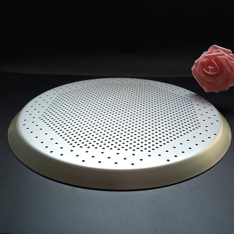 Nonstick Round Pizza Plate Pan Baking Mould Pizza Stones Pizza Pan Kitchen Bakeware Baking Tools Pizza Screen Pan 12 Inch