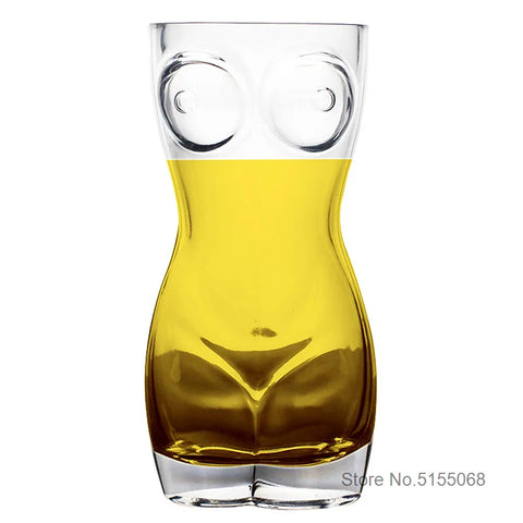 Sexy Nude Beer Steins Pilsner Glass Beer-mug Naked Men Girl Body Funny Naked Guy Wine Tumbler For Bar Cocktail Glasses Party Cup