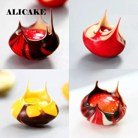 Volcano Chocolate Mold Polycarbonate Plastic for Chocolate Mould Candy Stand Set Bakery Baking Tools