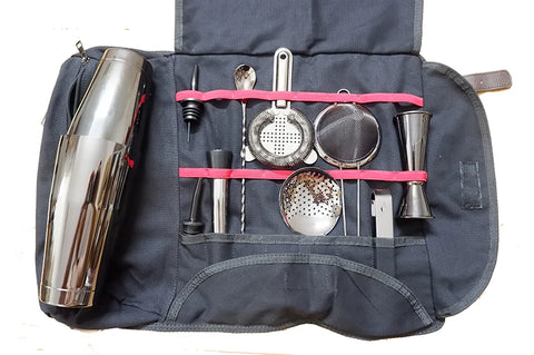 Bar Tool Bag Mixology Bag Empty Bag Bartenders Roll Up Kit Bag