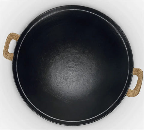 Cast Iron rok Pots Round Bottom Big Iron Pot Uncoated Non stick Pot Wok Casserole selected kitchen cooking pot cast iron skillet