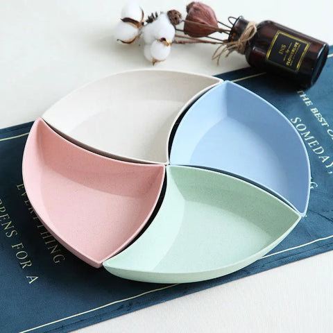 NOT Ceramic Dinner Plates Set Food Grade PP Serving Tray Fruit Sara Dinnerware Dishes Kitchen Accessories
