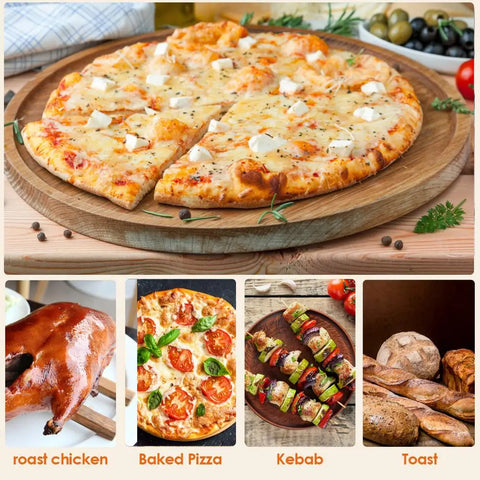 33CM Pizza Stone for Cooking Baking Grilling Extra Thick Pizza Tools for Oven and Bbq Grill Bakeware Bread Tray Kitchen tool 40a