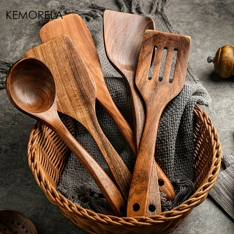 13PCS Kitchen Wooden Kitchenware Set Cooking Kitchen Utensils Environmentally Friendly Pan Suitable For Everyday Cooking