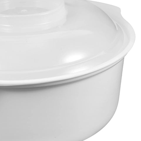 Pasta Microwave Rice Cooker Vegetable Steamer Cooking Utensils Container White Maker Travel