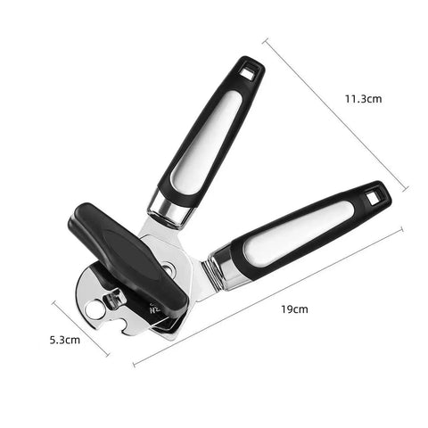 Stainless Steel Can Opener Multifunctional Grip Opener Side Cut Professional Tins Bottle Opener Kitchen Gadgets