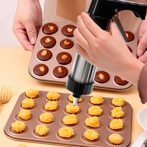 13 Cookie Shapes 8 Cream Shapes Stainless Steel Squeezing Shaping Tool Cake Nozzles Mold Sets Cookie Making Pastry Extruder