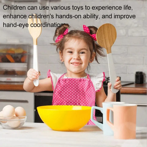 11PCS Kids Cooking Baking Set Chef Set, Includes Apron for Girls, Chef Hat, Mitt & Utensil Gifts for 3-10 Year Old Kids