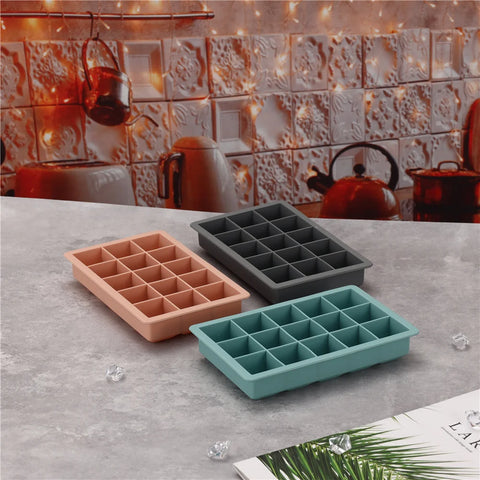 15 Grid Silicone Ice Cube Mold Big Square Ice Cube Tray Mold Ice Cube Maker Non-toxic Durable Bar Pub Wine Ice Blocks Maker