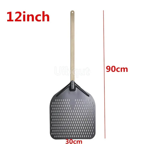 12 14 inch Big long Aluminum Pizza Shovel Peel With Long Handle Accessorie Pizza Paddle Spatula Nonstick Round Pan Baking turner