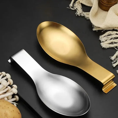 1Pc Fish Shape Stainless Steel Spoon Rest Thickened Stainless Steel Buffet Clip Tray Hotel Restaurant Kitchen Utensil Holder