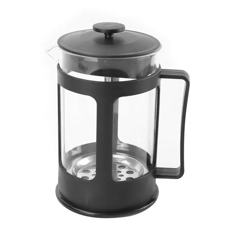 Borosilicate Glass French Press Coffee Maker (20oz)- 5 Cup Capacity Coffee Press, Single Serve Coffee Maker, Stainless Steel Lid