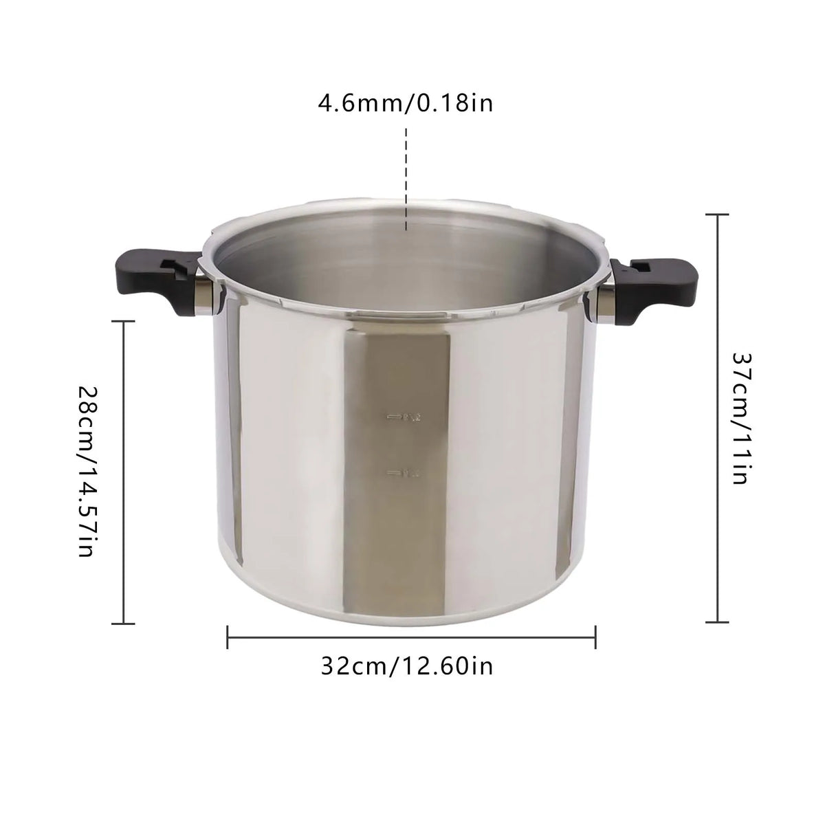 23 Quart Pressure Canner and Cooker with Pressure Gauge 10PSI Explosion Proof Safety Valve Extra-Large Size