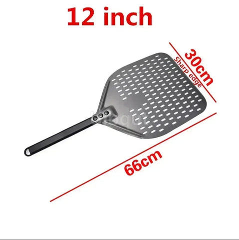 12 14 inch Big long Aluminum Pizza Shovel Peel With Long Handle Accessorie Pizza Paddle Spatula Nonstick Round Pan Baking turner