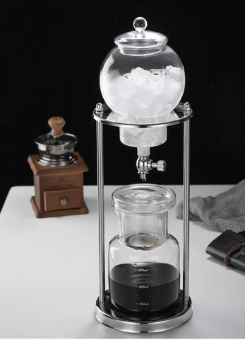 600ML Cold Brew Coffee Pot Set Drip Filter coffee Iced Tools Barista Hand-made Glass Coffee Maker Household Pour over Kettle