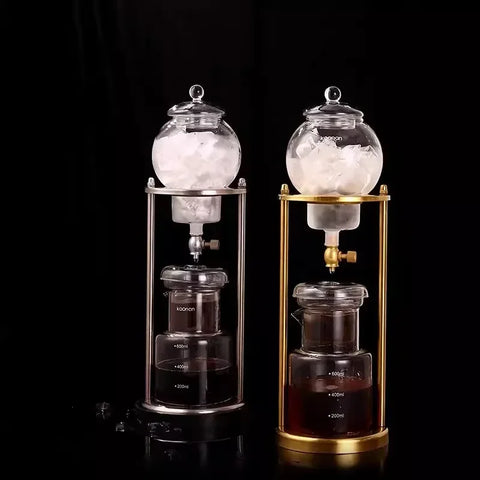 600ML Cold Brew Coffee Pot Set Drip Filter coffee Iced Tools Barista Hand-made Glass Coffee Maker Household Pour over Kettle