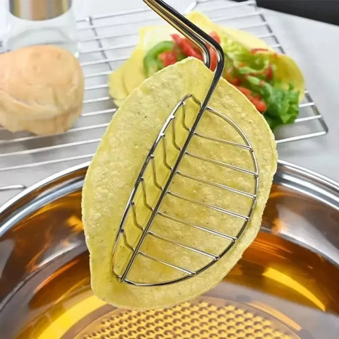 Taco Holder Shell Maker Press Tortilla Fryer Tong Plated Tortilla Press Prensa Para Tortillas Ortilla Maker Machine Tortilllera