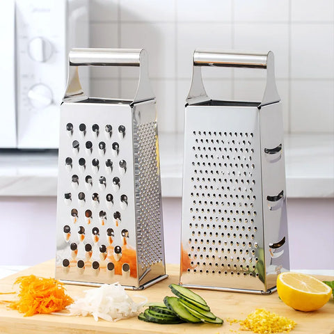 Four-Sided Stainless Steel Grater Shredder Vegetables Manual Cheese Peeler Cutter Slicer Chopper Kitchen Tools