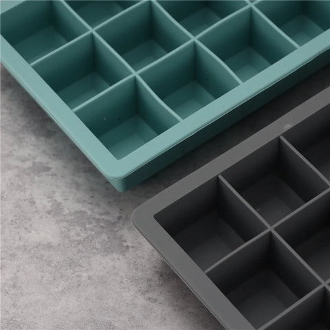 15 Grid Silicone Ice Cube Mold Big Square Ice Cube Tray Mold Ice Cube Maker Non-toxic Durable Bar Pub Wine Ice Blocks Maker