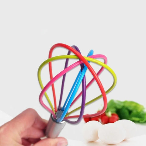 1pc Silicone Egg Whisk Mixer Efficient Hand Egg Beater Kitchen Tool Professional Chef Handy Cooking Foamer Home Supplies New