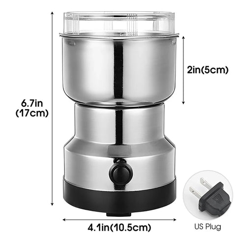 Multipurpose Electric Coffee Bean Grinding Tool Stainless Steel Milling Machine for Seeds Spices Herbs Nuts Coffee Grinder
