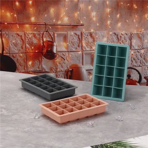 15 Grid Silicone Ice Cube Mold Big Square Ice Cube Tray Mold Ice Cube Maker Non-toxic Durable Bar Pub Wine Ice Blocks Maker