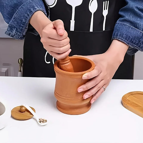 Kitchen Garlic Mortar, Pounding Chili Bowl, Mortar And Pestle Set For Garlic Peper, Garlic Crusher, Household Chili Grinder