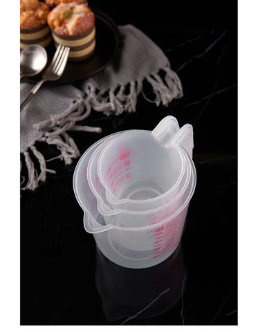 250/500/1000ML Easuring Cup Silicone Measuring Cups and Spoons Plastic Jug Digital Kitchen Scale Baking Tools Timer Accessories