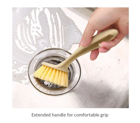 3/1pcs Kitchen Cleaning Brush Long Handle Pan Pot Brush Multifunctional Plate Bowl Dish Washing Brushes Stain Removal Tools