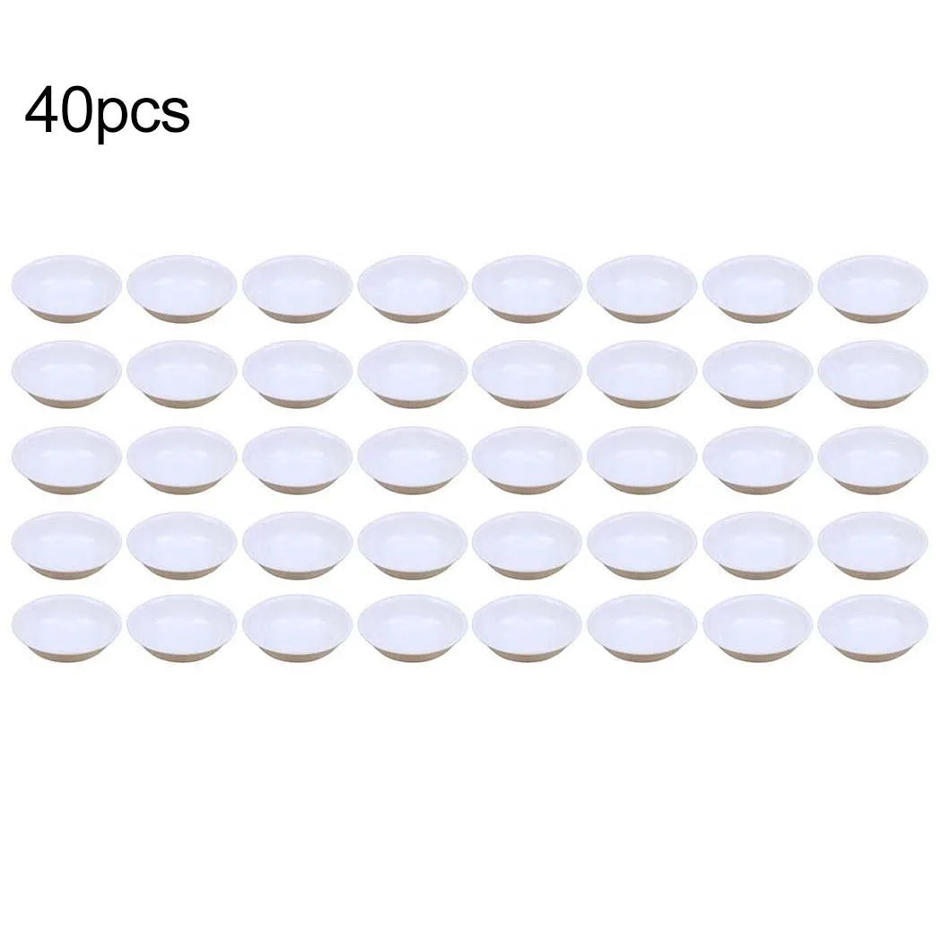 40 Pack Dip Bowls Set Dipping Sauce Bowls Mini Appetizer Plates for Seasoning Condiment Sushi Ketchup BBQ