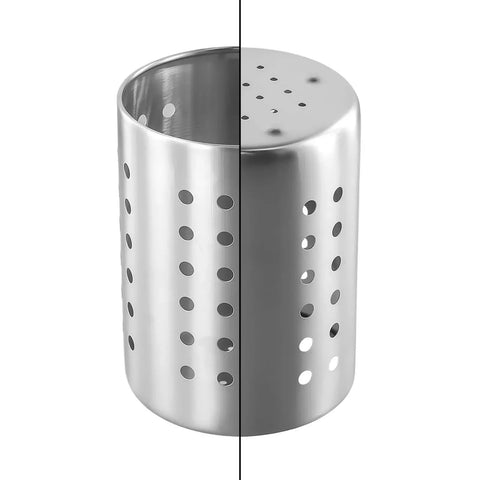 Drainer Spoon Silver Holes Ventilation Kitchen Holder Utensil Cutlery 10x12.5cm Stainless Steel Chopsticks New