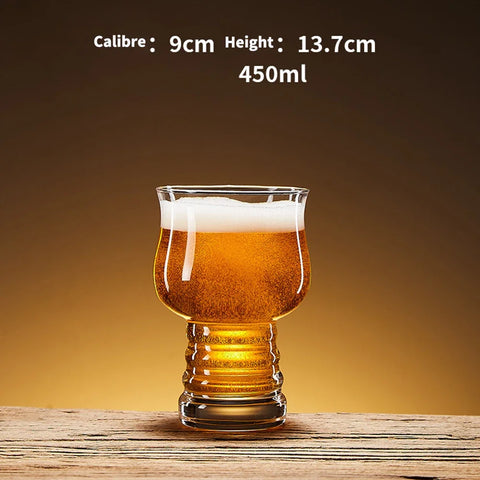 510ml Big Beer Glasses Lead-Free Crystal Glass Clear Pilsner Wheat Large  Beer Cup Super Schooner  Thick Cups for Club Bar Party