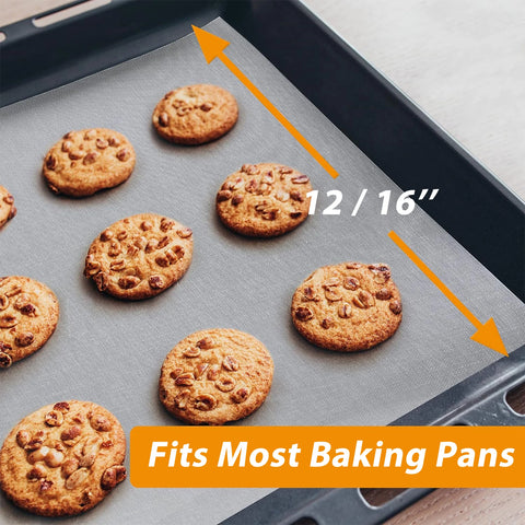 Silicone Baking Mat Roll, Large Reusable Heat Resistant Oven Liner for Cookie Bread, Non-stick Non Slip Dough Rolling Pastry Mat