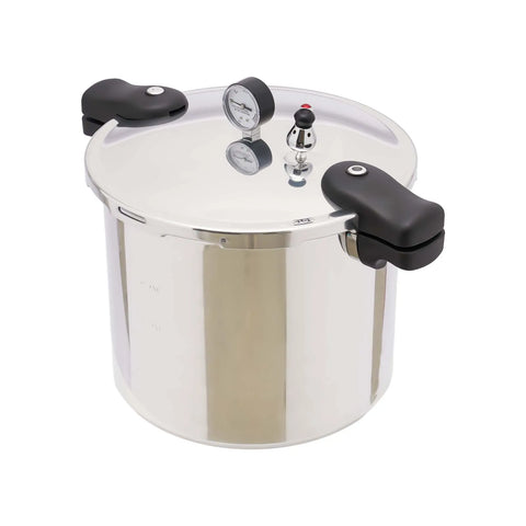 23 Quart Pressure Canner and Cooker with Pressure Gauge 10PSI Explosion Proof Safety Valve Extra-Large Size