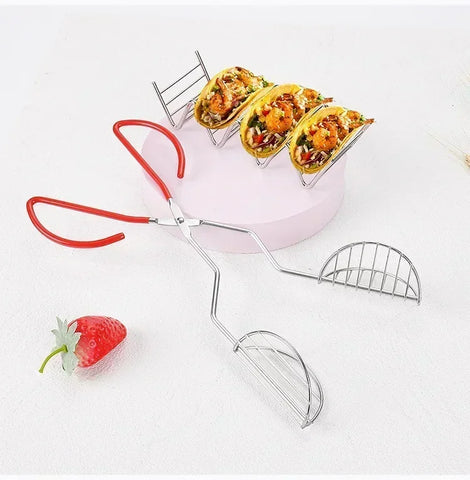 Taco Holder Shell Maker Press Tortilla Fryer Tong Plated Tortilla Press Prensa Para Tortillas Ortilla Maker Machine Tortilllera