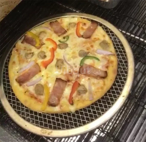 Non stick Pizza Screen Pan Baking Tray New Aluminum Metal Net Bakeware Kitchen Tools Pizza pan peel pizza stone cocina