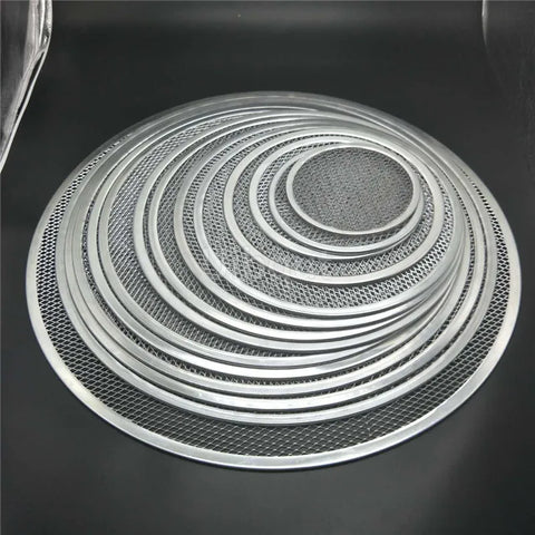 Non stick Pizza Screen Pan Baking Tray New Aluminum Metal Net Bakeware Kitchen Tools Pizza pan peel pizza stone cocina