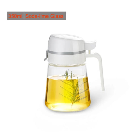 Oil Bottle Olive Oil Dispenser Kitchen Storage Oil Cruet  Automatic Opening and Closing Condiment Container for Kitchen