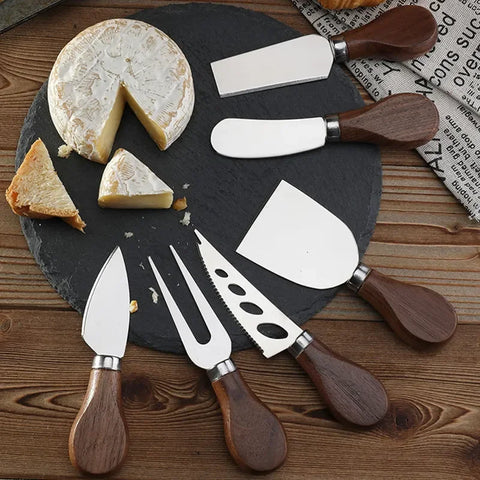 6-Piece Cheese Knives Set for Charcuterie Boards and Cutlery Stainless Steel Cheese Knife Set Collection kitchen Tools