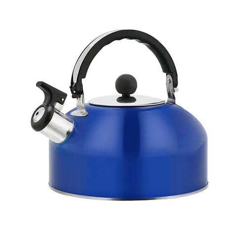 Stainless Steel Kettle Household 3L Portable Stove Gas Universal Whistle Tea Kettle Quick Hot Water Kettle with Ergonomic Handle