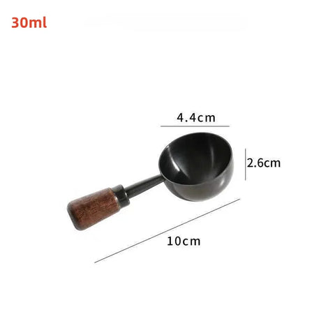 1 Pcs Walnut Wooden Measuring Spoon Scoop Coffee Beans Bar Kitchen Home Baking Tool Measuring Cup Measuring Tools for Kitchen