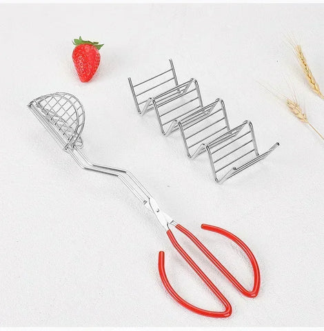 Taco Holder Shell Maker Press Tortilla Fryer Tong Plated Tortilla Press Prensa Para Tortillas Ortilla Maker Machine Tortilllera