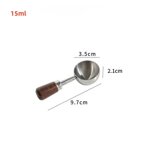 1 Pcs Walnut Wooden Measuring Spoon Scoop Coffee Beans Bar Kitchen Home Baking Tool Measuring Cup Measuring Tools for Kitchen