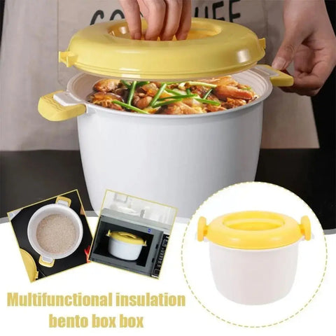 Microwave Rice Cooker Steamer Pot Pastamaker Oven Veggie Cookware Cooking Soup Pressure Pots Bowl Micro Vegetable Container