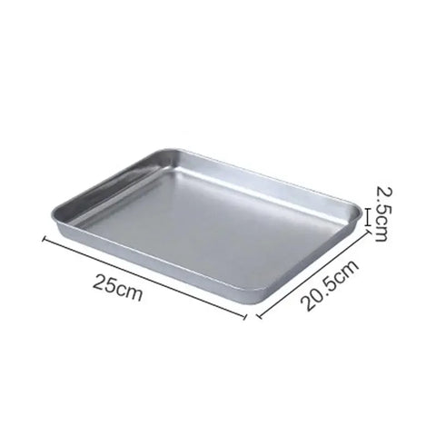 Stainless Steel Barbecue Tray Flat Chassis Multi Purpose Removable Cooling Rack Tray Set Kitchen Nonstick Cake Baking Pan