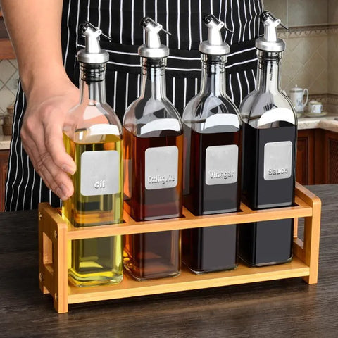 150ML/250ML/500ML Oil Pot Plastic Leak-proof Kitchen Seasoning Soy Sauce Vinegar Bottle Transparent Olive Oil Bottle