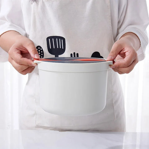 Microwave Oven Rice Cooker Portable Food Container Multifunction Steamer Rice Cooker Bento Lunch Box Steaming Utensils